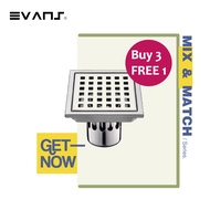 Evans Bathroom Floor Trap Combo Set / Buy 3 FREE 1 unit / Bathroom / 厕所地漏 / 防虫隔臭