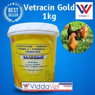 Vetracin Gold Soluble Powder 1kl Vetracin gold powder 1 kg Vetracin Viddavet gold with probiotic