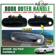 Door Outer Handle Toyota Corolla SEG AE110 AE111 1996 - 1999 Front Rear Black Replacement Part
