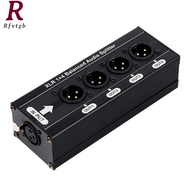 XLR 1x4 Balanced Audio Splitter 1 in 4 Out XLR Audio Splitter No Power Supply Required