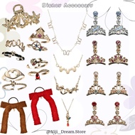*10月6發售* 預訂 日本迪士尼 - Disney Accessory 首飾 & 戒指set & 耳環set & 頸鏈 & 爪夾 & 針織蝴蝶結橡筋 - Disney Princess 迪士尼公主 