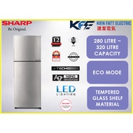 Sharp J-Tech Inverter 2 Door Folio Fridge 280 Litre Capacity SJ2822MSS/ 320 Litre Capacity SJ3222MSS