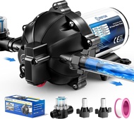 RISTOW RV Diaphragm Pump 12V DC Pressure Pump 5.5GPM 70PSI Self Priming Fresh Water Pump Upgrade 5-C