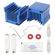 2Pcs Set Desktop Universal Computer Cooling Fan Motherboard Mute 3Pin Aluminium Heatsink South North