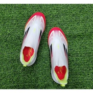 IE3757 Kids Adidas F50 League Laceless TF Cloud White Core Black