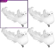 KNWH⭐4 Pack of Artificial Doves Foam Doves Peace Doves for Wedding Decorative