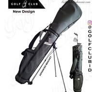 Wanwan_mall~ Golf Bag / Sunday Bag - Black Yellow ST