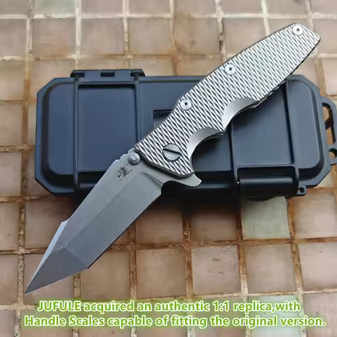 JUFULE Classical Hinderer Eklipse Titanium Handle N690 Ceramic Bearings Fishing Pocket Camp Hunt Out