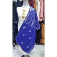 Veil Corak songket cotton 100% muslimah permpuan fesyen selendang songket tenun