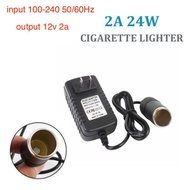 Adapter Converts 220V Home Power to 12V DC 220V 12V 2A Car AC Plug