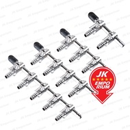 Stainless Steel Airline Flow Control Valve 4/6mm Air Level Tube Tubing Splitter Regulator Joint Cont