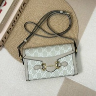 🏷Gucci 古馳．1955 Horsebit 馬銜釦橫式手機包