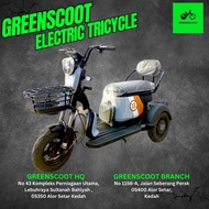 GREENSCOOT basikal elektrik tiga tayar/tricycle ebike