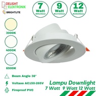 Brightlite 7 9 12W Watt LED Downlight