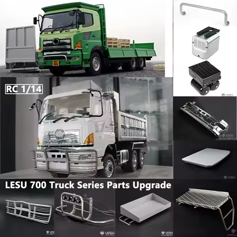 LESU RC Truck 700 Series Metal Parts Upgrade Decorate For Tamiya Hino 1/14 RC Truck Hino 700 Cars Mo