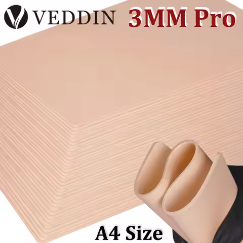 8/6/5/3/1pcs Tattoo Practice Skin 3MM Pro A4 Size Silicone Fake Skins for Permanent Makeup Training 