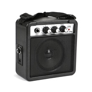 -1 PCS 5W Mini Guitar Amplifier Amp Speaker Black ABS with Volume Tone Adjustment Overdrive