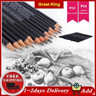 14pcs 12B 10B 8B 7B 6B 5B 4B 3B 2B B HB 2H 4H 6H Professional Graphite Sketching charcoal Pencils