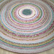 民族風格地毯鉤針地毯地毯手工編織 手工設計