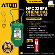 Fire Extinguisher - 50 Lbs. HFC236fa Chemical (Green) Wheeled Type