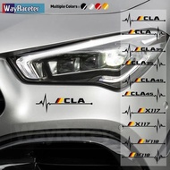 2 Pcs Reflective Vinyl Decal Germany Flag Window Sticker For Mercedes Benz CLA Class C117 C118 W117 