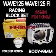 WAVE125/WAVE125 FI RACING BLOCK SET 65MM 66MM 68MM BODY 9MM PIN14MM HPSP