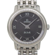 OMEGA碟飛系列 Prestige 4570.52 不鏽鋼石英模擬顯示黑色錶盤女士腕錶 [二手]