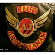 Emblem bordir jaket bikers ANAK JALANAN