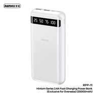 Remax RPP-10 RPP-11  PowerBank แบตสำรอง ความจุ 10000-20000mAh 2.4A Fast charging พร้อมจอ LED