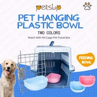 Petsup Pet Hanging Cage Bowl Cat Dog Small Pet Water Bowl Food Bowl Travel Cage Bowl