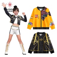 Gravitational wave Kids Clothing Hand Wash Girls Holiday Gift Outfit Demon Hunter Cosplay Jacket for