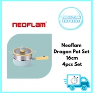 Neoflam Dragon Pot Set 16cm | Non Stick Cooking Pot | Milk Pot | Saucepan | Induction Ready