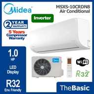 MIDEA AirCond 1.0HP-2.5HP R32 Xtreme SavE Inverter Air Conditioner WiFi Ready (MSXS-10CRDN8/13CRDN8/