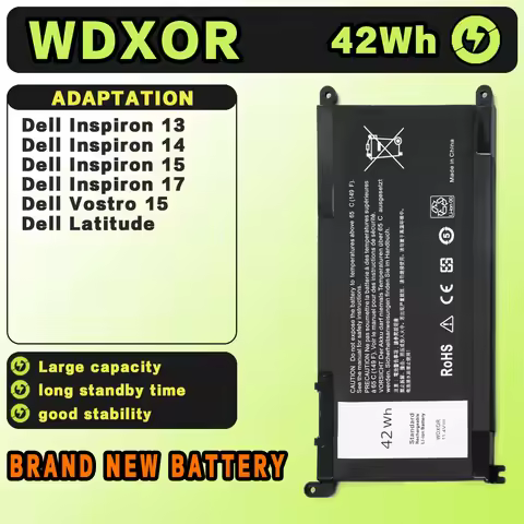 SAT Laptop Battery for Dell WDXOR Inspiron 13 5379 5378 7368 14-7560 7460 5567 5770 14-5468 14-5471 