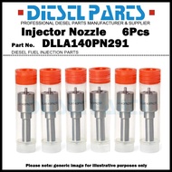 6Pcs Diesel Fuel Injector Nozzle Tips 105017-2910 DLLA140PN291 NP-DLLA140PN291 for KOMATSU 4D102 6D1