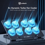 Gaming Cooling Pad Laptop AeroFlow Hi-Speed Cooler Fan 8x Turbo unitech