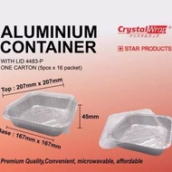 CRYSTAL WRAP STAR PRODUCTS ALUMINIUM CONTAINER 4483-P 50PCS