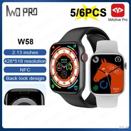 ♕┋IWO PRO W58 Smart Watch Men Series 8 2.13 inches 428*518 resolution Screen NFC Smartwatch Bluetooth Wireless Charging