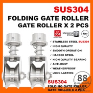 【SUS304】 pagar Stainless Steel folding gate roller bearing pagar (autogate bearing roller /gate uv b