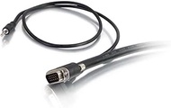 C2G 50225 Select VGA + 3.5mm Stereo Audio and Video Cable M/M, In-Wall CMG-Rated, Black (6 Feet, 1.8
