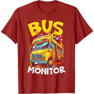 Children's School Bus Monitor Bus Aide Attendant Bus Monitor T-Shirt Fashion Tops for Boys and Girls