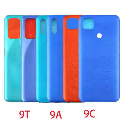 10PCS Back Battery Cover Panel Replacement Kit For Redmi 9 9A 9T 9C Housing Chassis Core Rear Body D
