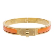 HERMES 金屬/琺瑯Mini Clic Kelly Bracelet手鐲