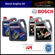 Bosch 5W30 5W40 10W30 10W40 Semi & Fully Synthetic Engine Oil (4L) - New Packaging
