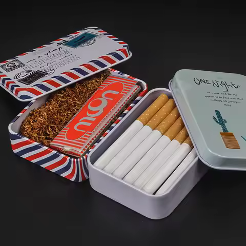 Printed Cigarette Case Box Tobacco Box Cover Sealed Cigarette Box Case Herb Tobacco Box Cigarette Ro