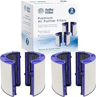 Fette Filter - Premium Air Purifier Filter Replacement Compatible with Dyson HP06, TP06, PH01,PH02, (Part No.970341-01) for Dyson Pure Cool/Hot/Humidify CRYPTOMIC Tower Fan Purifiers (Qty 2)