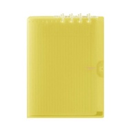 【KING JIM】COMPACT 可對折活頁筆記本 透明黃色A4 (9956TY-YL)