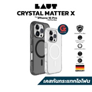LAUT รุ่น Crystal M เคสสำหรับ iPhone 16 Pro / 16 Pro Max เคสใสรักษ์โลก สลิม กันกระแทก ประกัน 1 ปี