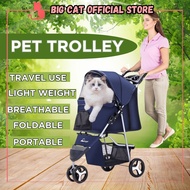 Cat Carrier Trolley Beg Carrier Kucing Cat Trolley Cat Strolley Cat Bag Carrier Pet Carrier Trolley 