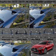 toyota vios new 2023-2024 ac100 car bodykit tcs top spoiler forged carbon fiber accessories skhongau